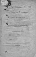 Remarks of Mr. Prentiss, of Vermont, in the Senate of the United States, March             1, 1836, on the question of reception of a petition from the Society of Friends, praying             for the abolition of slavery in the District of Columbia.